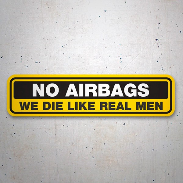 Pegatinas: No Airbags, en inglés 1