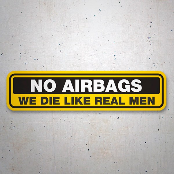 Pegatinas: No Airbags, en inglés