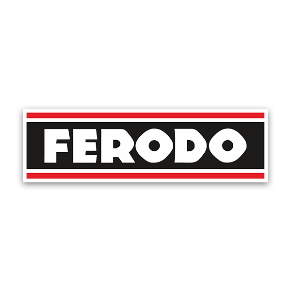 Pegatinas: Logo Ferodo con Letras Prominentes