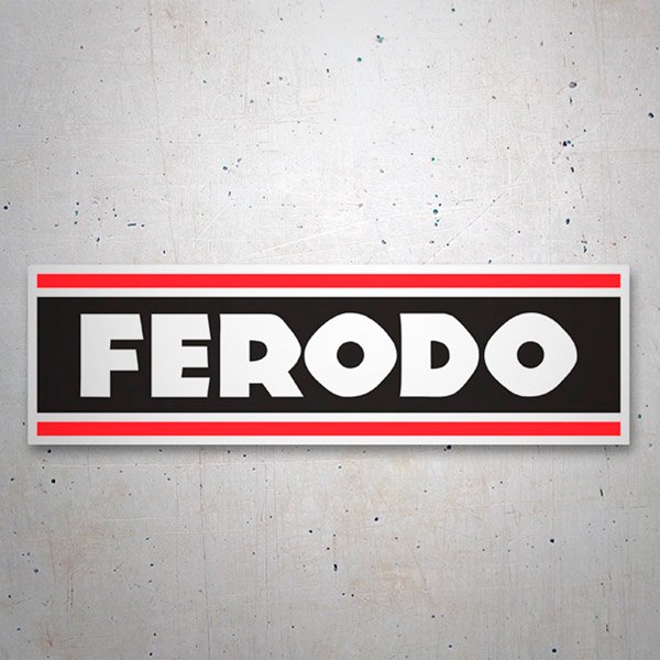 Pegatinas: Logo Ferodo con Letras Prominentes