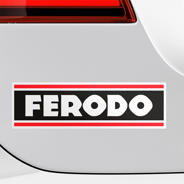 Pegatinas: Logo Ferodo con Letras Prominentes