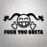 Pegatinas: Fuck you Greta 2