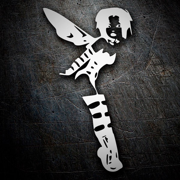 Pegatinas: Hada Campanilla en Vuelo