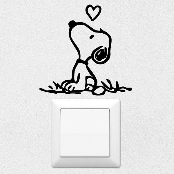 Pegatinas: Snoopy Enamorado