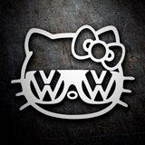 Pegatinas: Hello Kitty Volkswagen 2