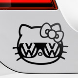 Pegatinas: Hello Kitty Volkswagen 3