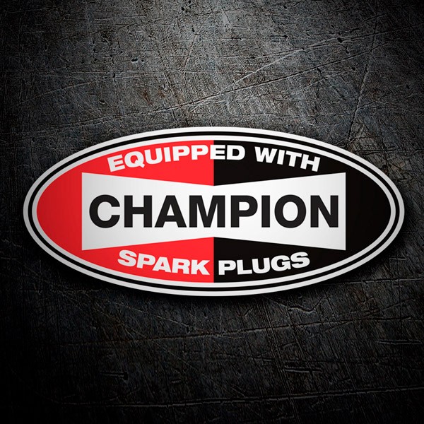 Pegatinas: Champion Spark Plugs