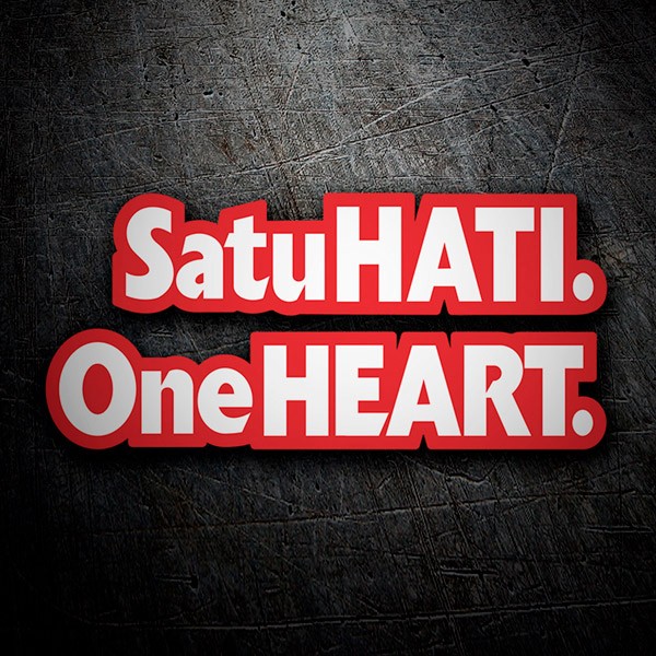 Pegatinas: Satu Hati One Heart