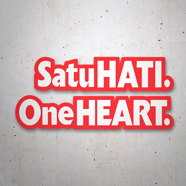 Pegatinas: Satu Hati One Heart