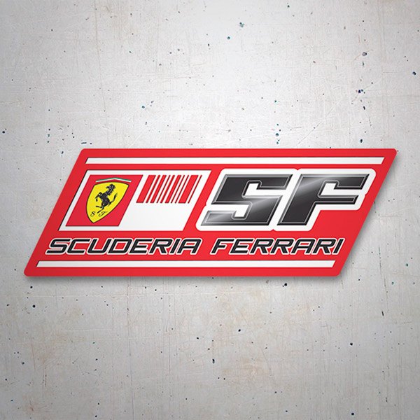 Pegatinas: Logotipo Scuderia Ferrari con Caballo
