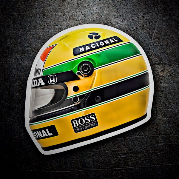 Pegatinas: Ayrton Senna Casco 1