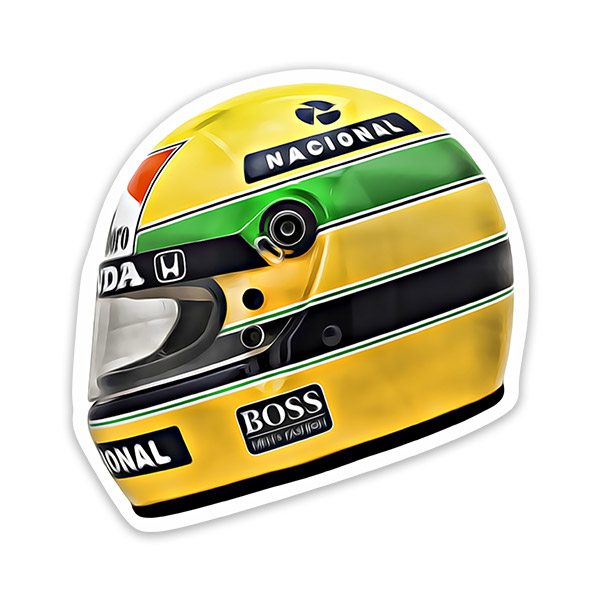 Pegatinas: Ayrton Senna Casco
