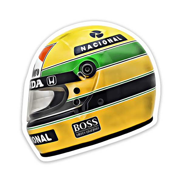 Pegatinas: Ayrton Senna Casco 0