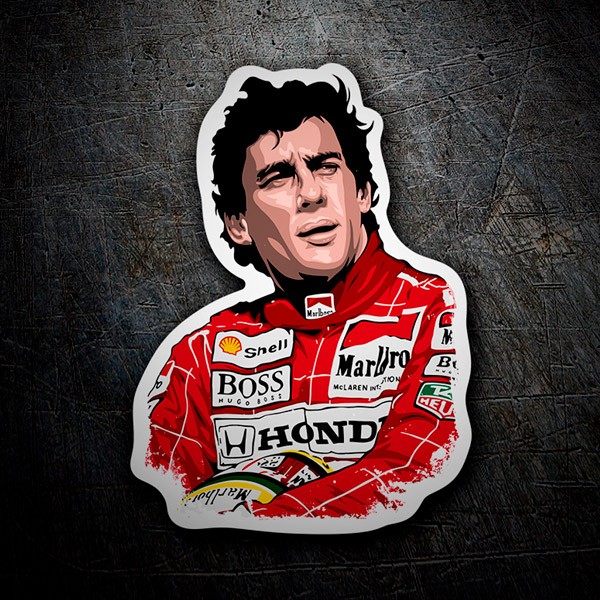 Pegatinas: Ayrton Senna Leyenda