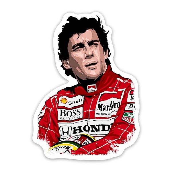 Pegatinas: Ayrton Senna Leyenda