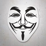 Pegatinas: Máscara V de Vendetta - Anonymous 3