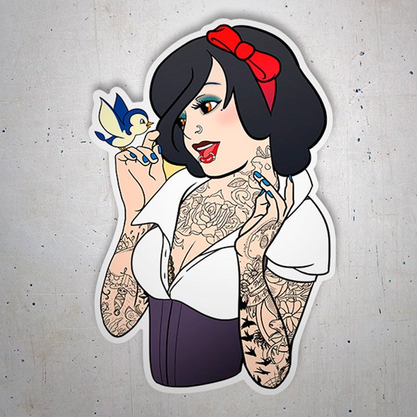 Pegatinas: Blancanieves Pin-up Tatto