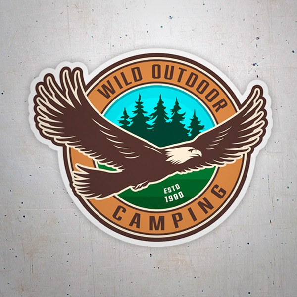 Pegatinas: Wild Outdoor Camping