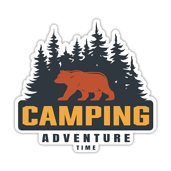 Pegatinas: Camping Adventure Time 0