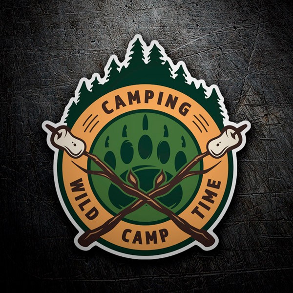 Pegatinas: Camping Wild Camp Time