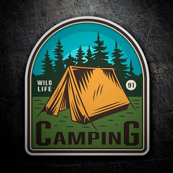 Pegatinas: Camping Wild Life 91 1