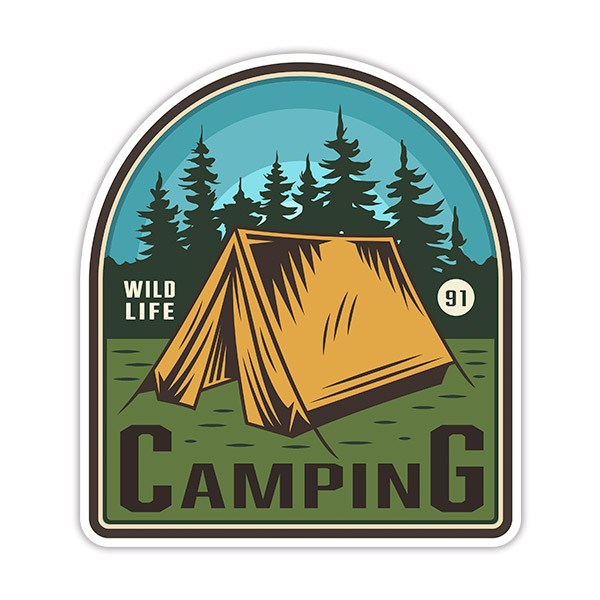 Pegatinas: Camping Wild Life 91