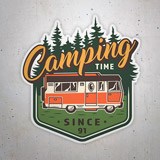 Pegatinas: Camping Time Since 91 3