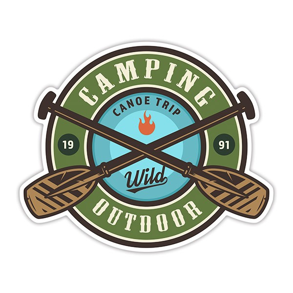 Pegatinas: Camping Outdoor
