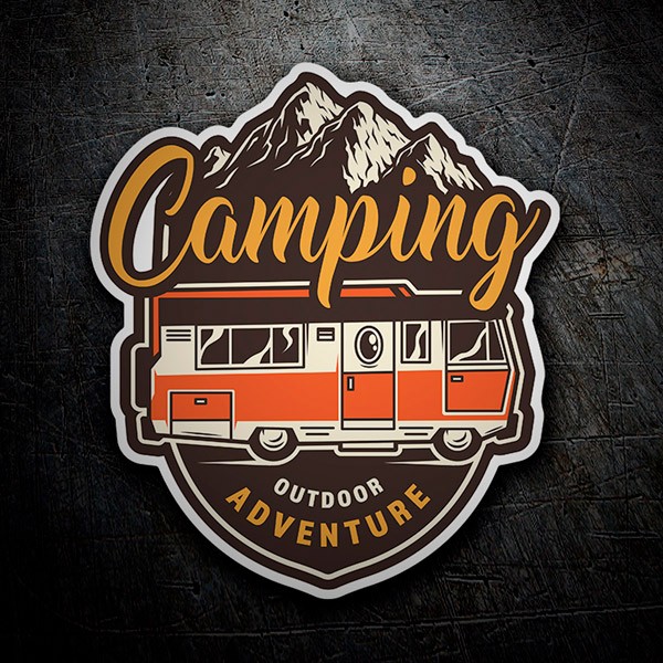 Pegatinas: Camping Outdoor Adventure