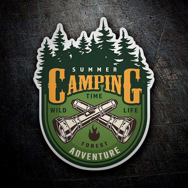 Pegatinas: Camping Summer Adventure 1