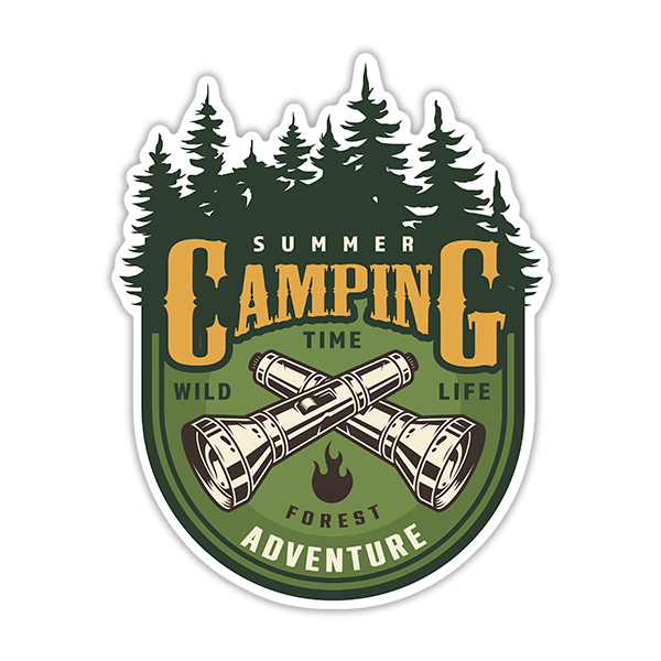 Pegatinas: Camping Summer Adventure