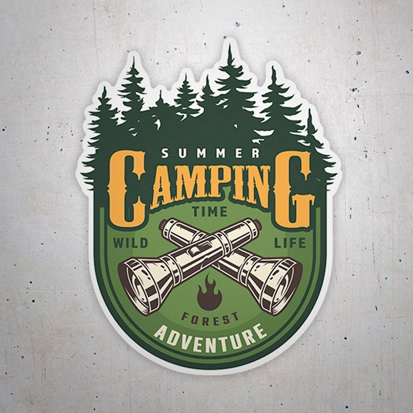 Pegatinas: Camping Summer Adventure
