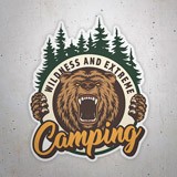 Pegatinas: Camping Wildness and Extreme 3