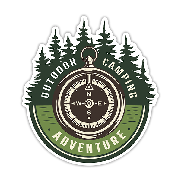 Pegatinas: Outdoor Camping Adventure