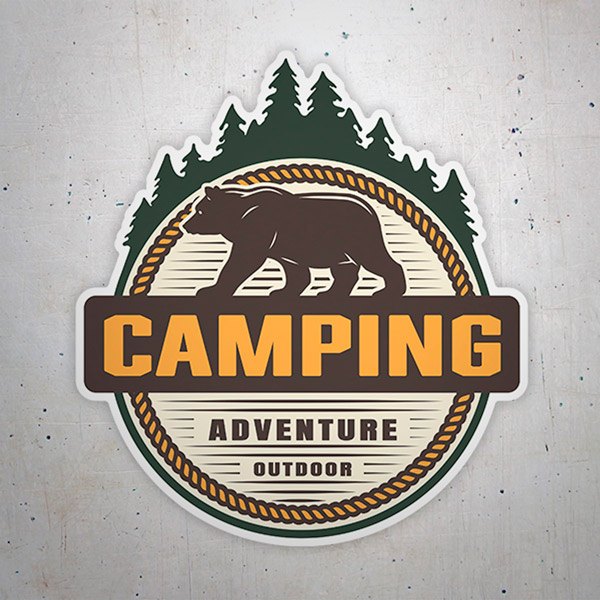 Pegatinas: Camping Adventure Outdoor