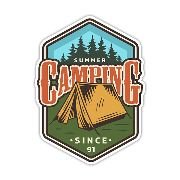 Pegatinas: Camping Summer