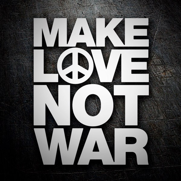 Pegatinas: Make Love not War 0