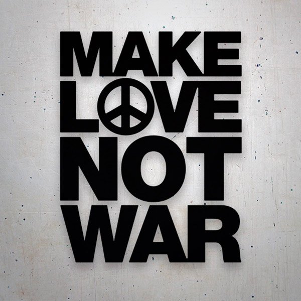 Pegatinas: Make Love not War