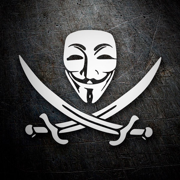 Pegatinas: Anonymous Pirata 0