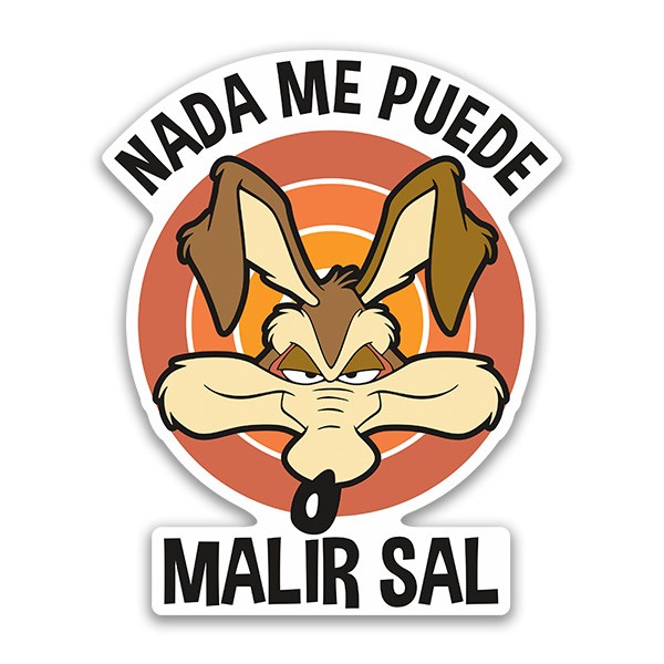 Pegatinas: Wile E. Coyote, Nada me Puede Malir Sal