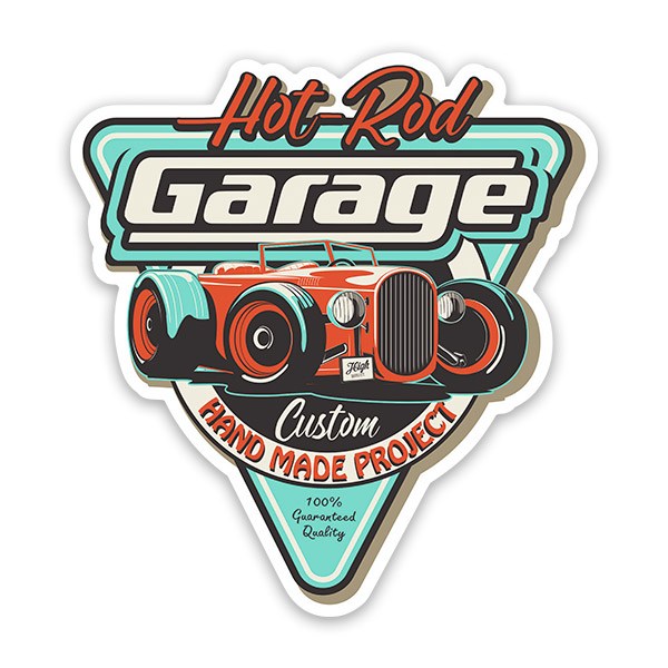 Pegatinas: Hot-Rod Garage