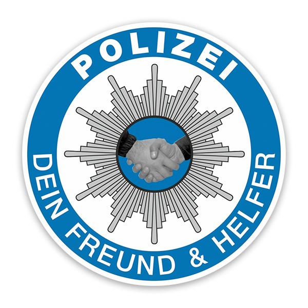 Pegatinas: Polizei Dein Freund & Helfer