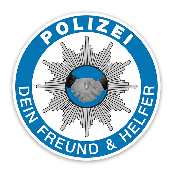 Pegatinas: Polizei Dein Freund & Helfer