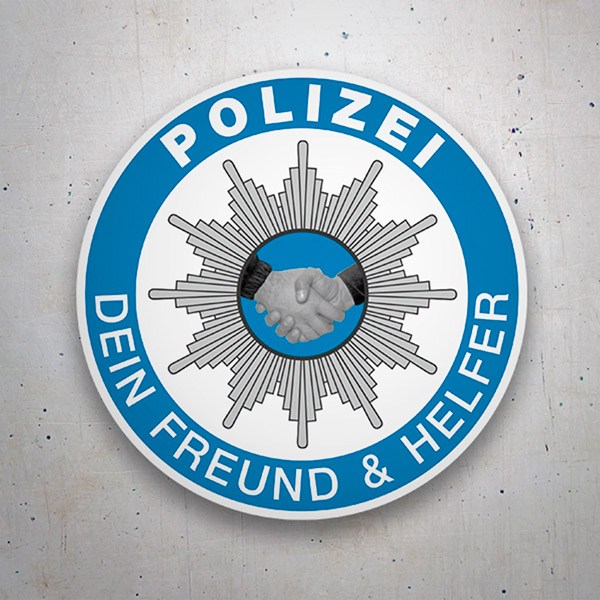 Pegatinas: Polizei Dein Freund & Helfer