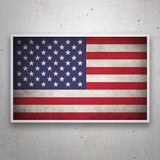 Pegatinas: Bandera Estados Unidos antigua 3