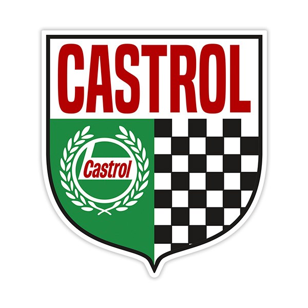 Pegatinas: Escudo Castrol