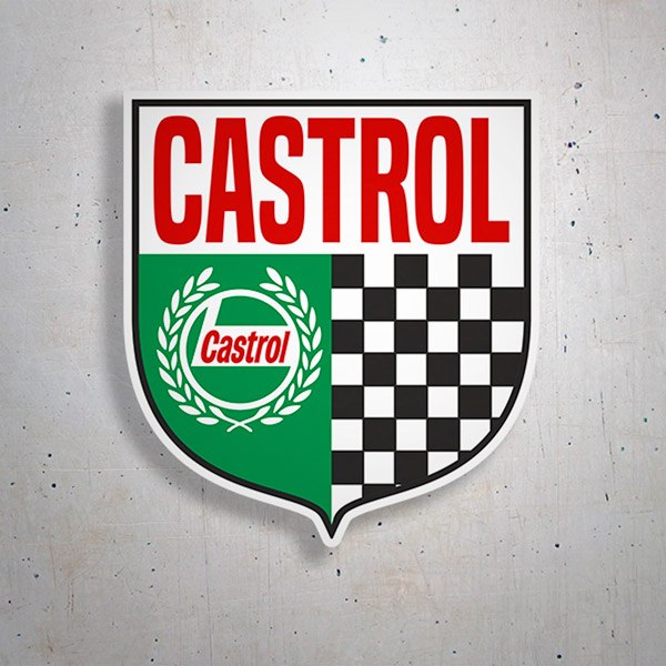 Pegatinas: Escudo Castrol