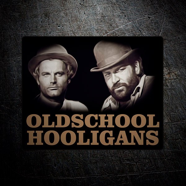 Pegatinas: Bud Spencer & Terence Hill Old School Hooligans