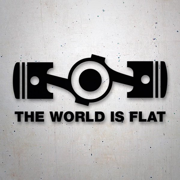 Pegatinas: El Mundo es Plano