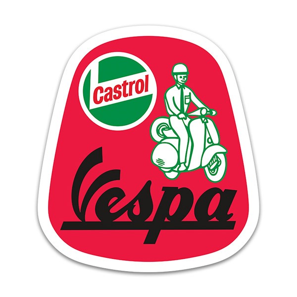 Pegatinas: Vespa Castrol II